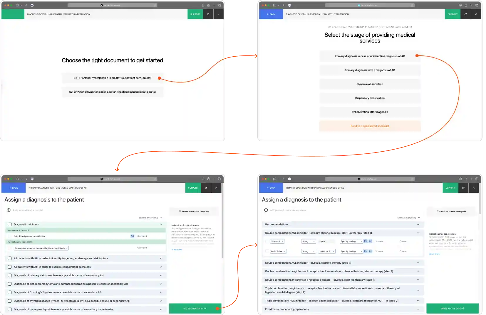 Before: several steps and many clicks